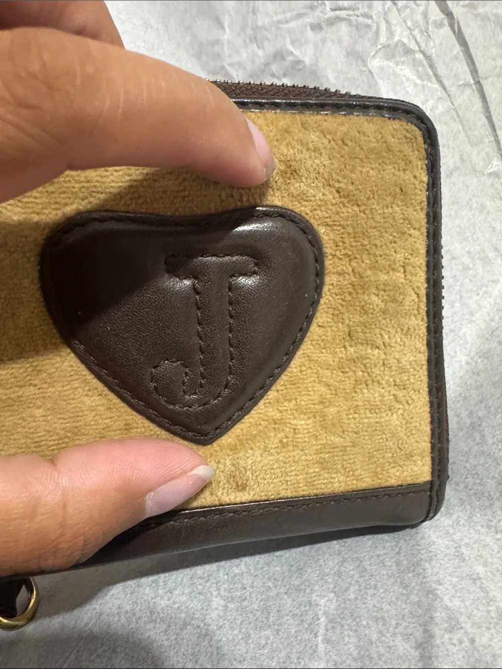Juicy Couture Y2K Velour Zip Around Wallet